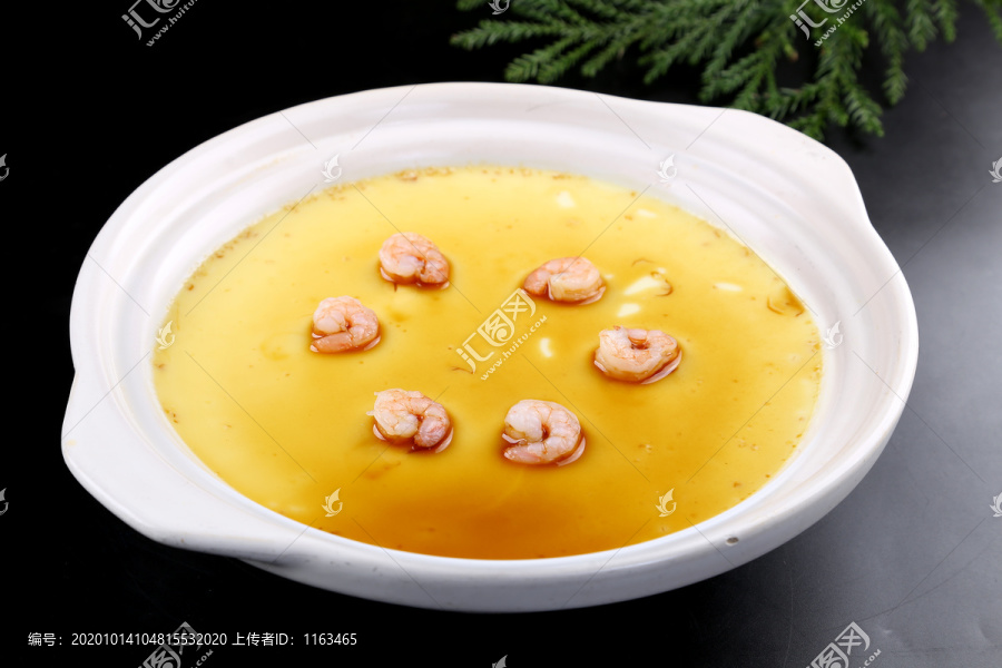 鲜虾蒸水蛋