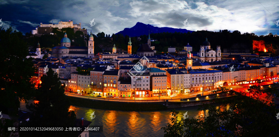 上海城市夜景智能城市素材