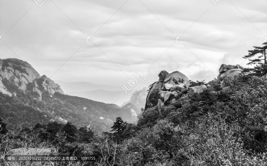 水墨天柱山装饰画