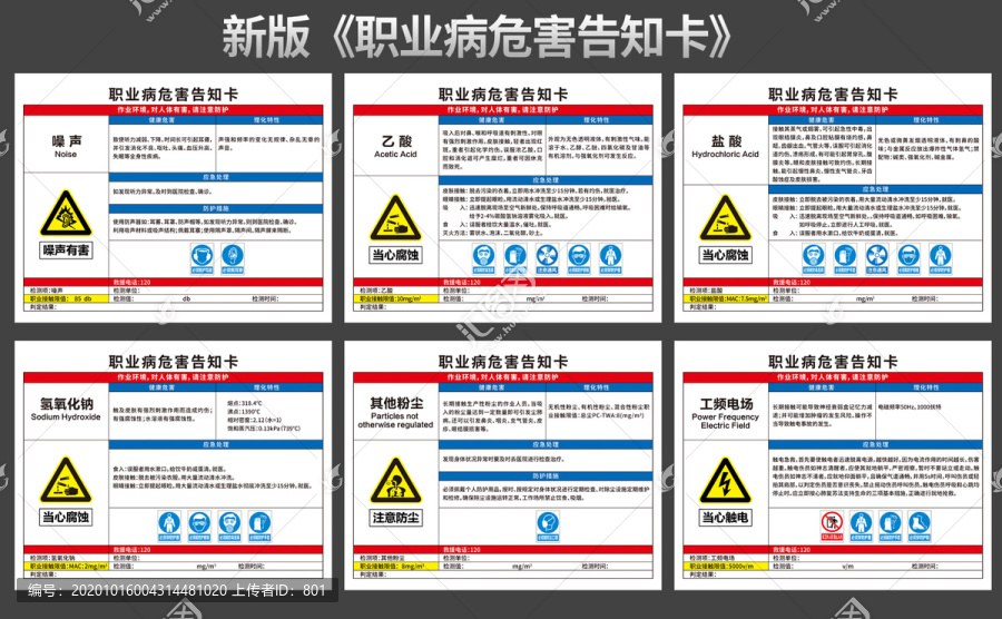 职业病危害告知卡
