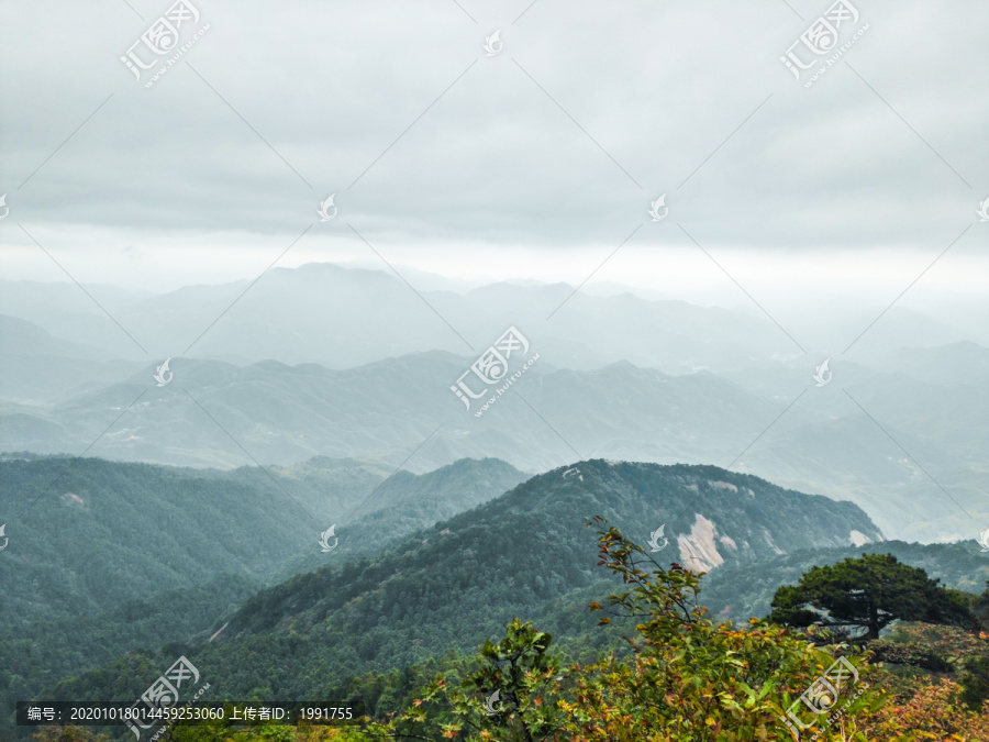 写意远山装饰画背景