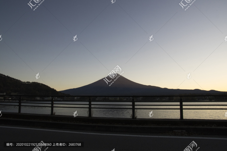 富士山日落