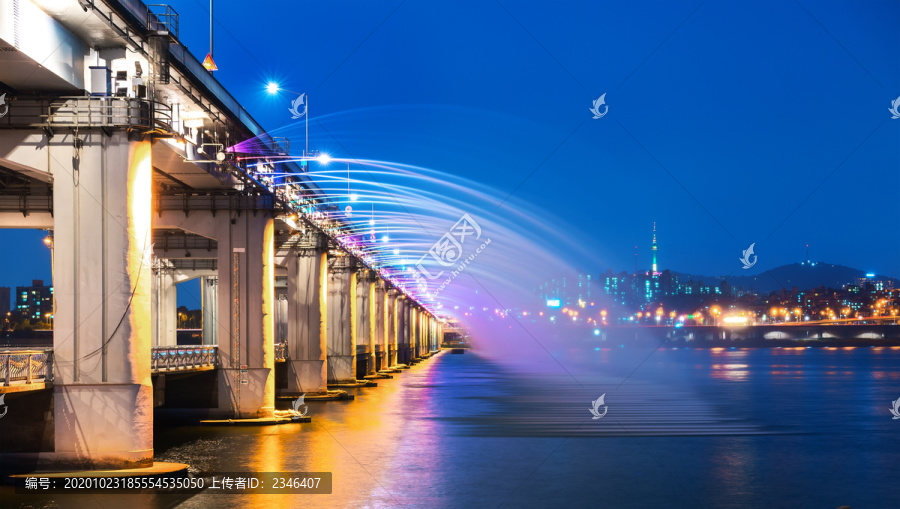 城市夜景5G智慧科技城市设计