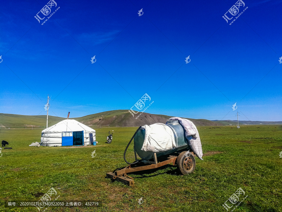 草原蒙古包水车