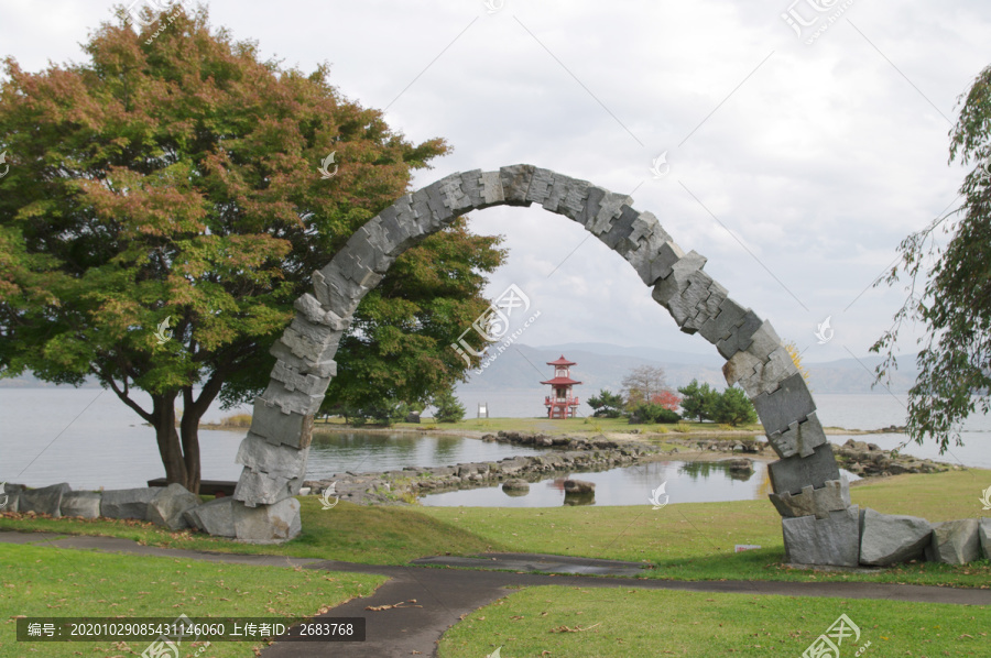 洞爷湖风光