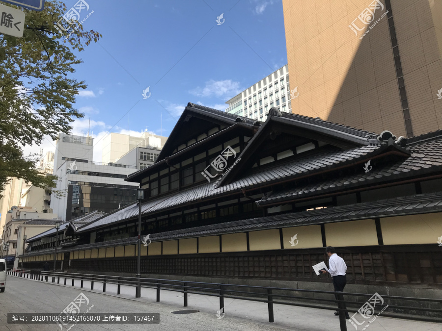 日本大阪街道古建筑