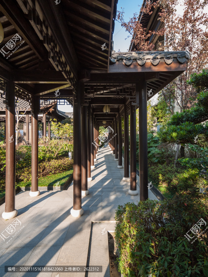 中国古典园林景观长廊