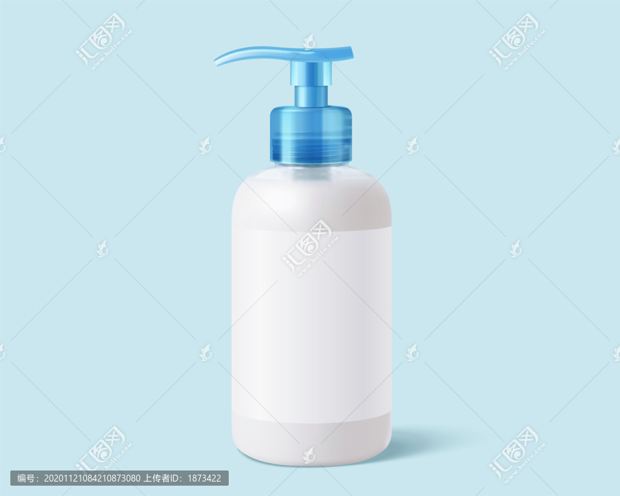 沐浴乳包装容器素材三维图