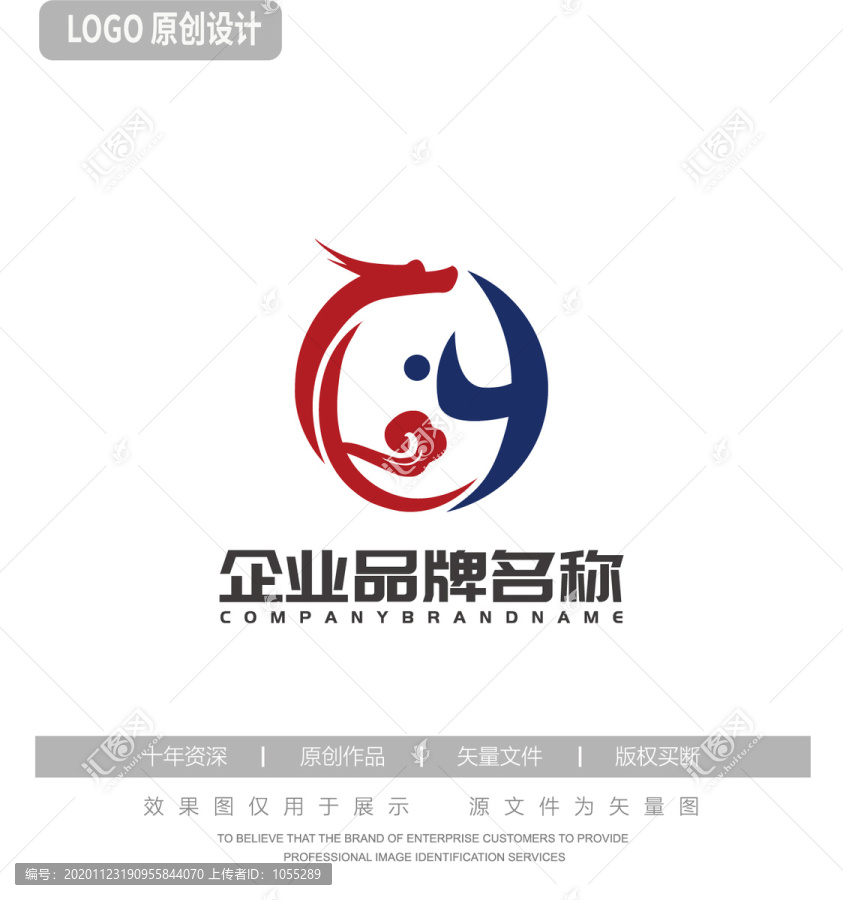 Y字母图形logo