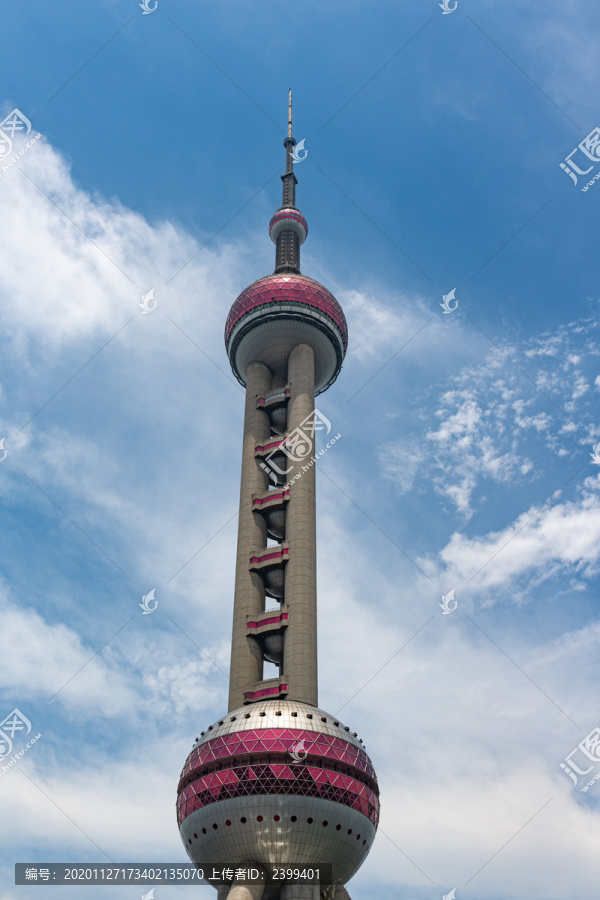 上海陆家嘴建筑风光东方明珠塔