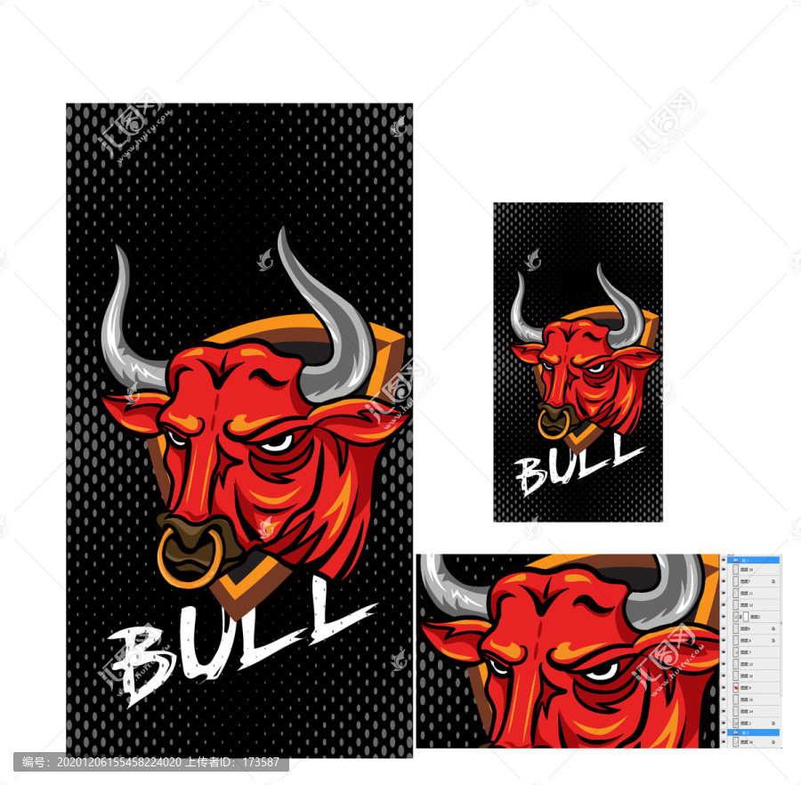 BULL牛气冲天牛头卡通手机壳