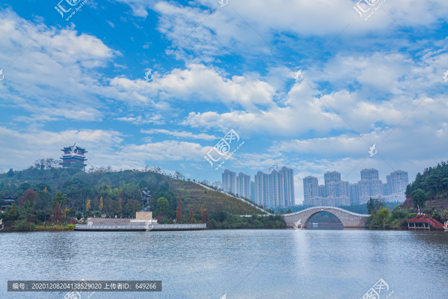 桂阳文化园湖景