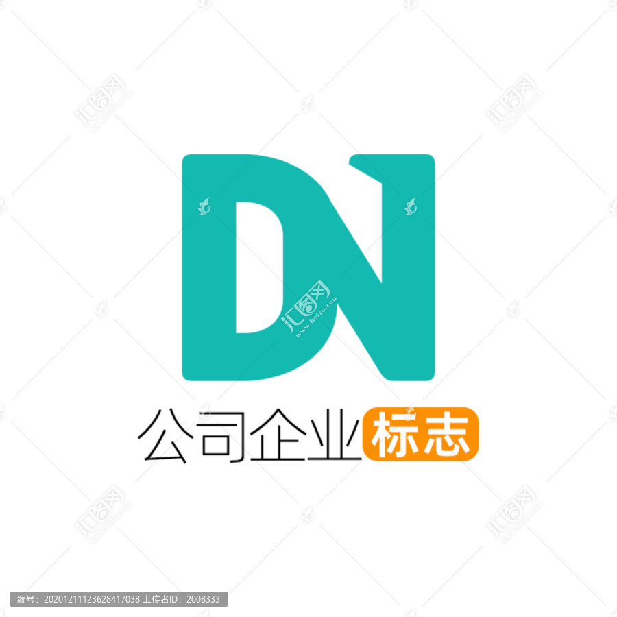 创意字母DN企业标志logo