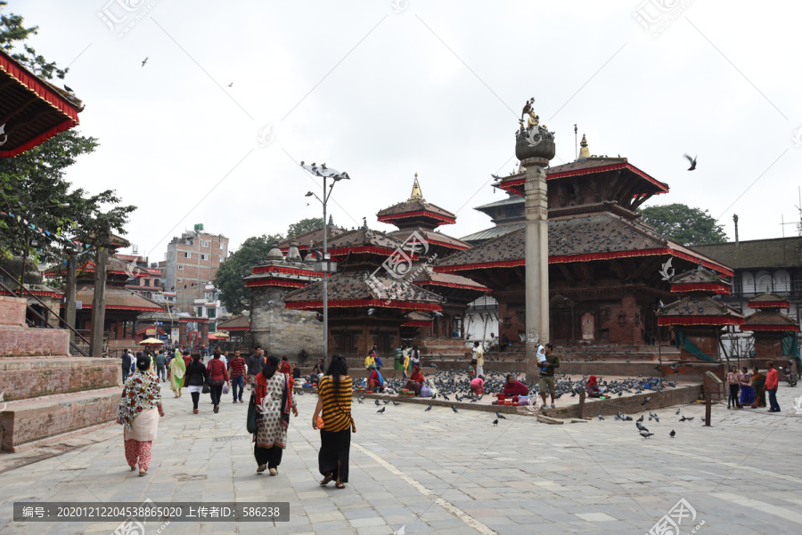 尼泊尔广场一角