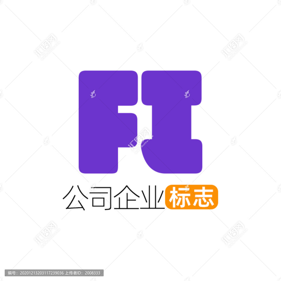 创意字母FI企业标志logo