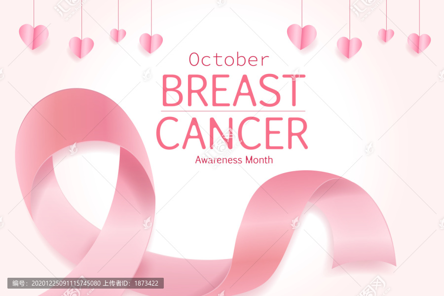防治乳腺癌创意设计插图