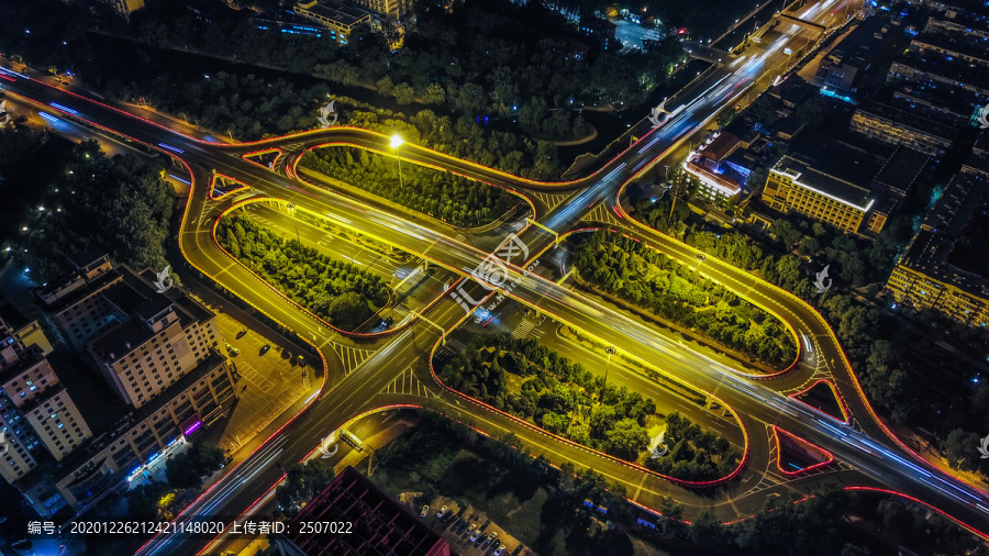 天津八里台桥夜景