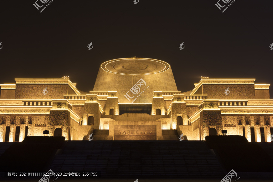 宝鸡青铜器博物院夜景