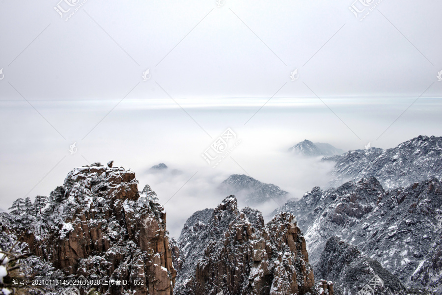 黄山冬景