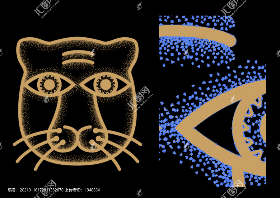 AI矢量十二生肖虎