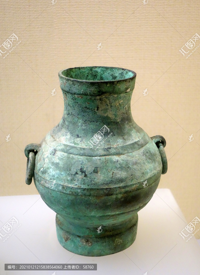 汉代双耳铜壶,文物考古,文化艺术,摄影素材,汇图网
