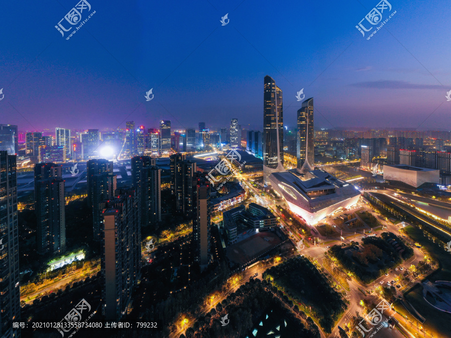 南京城市风夜景