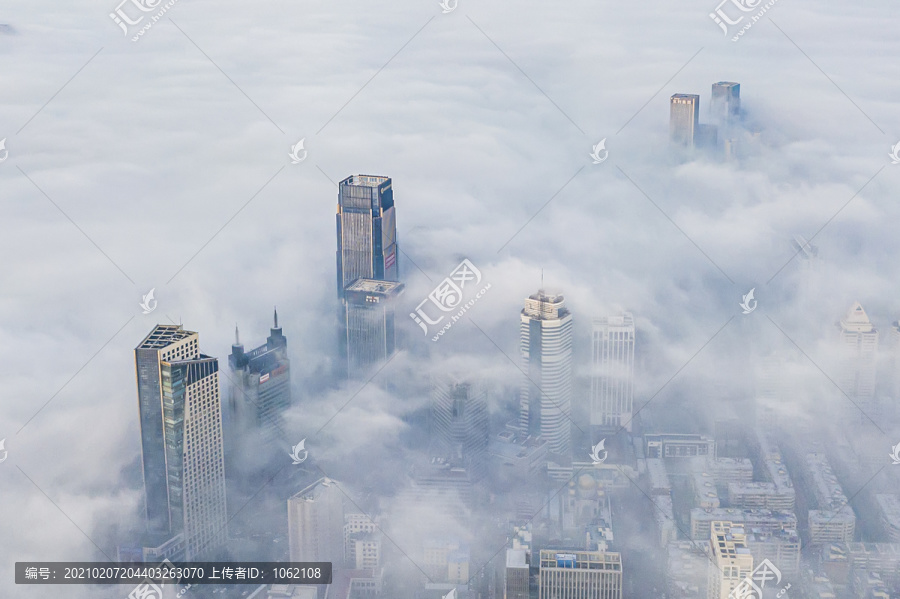 海光寺地区平流雾