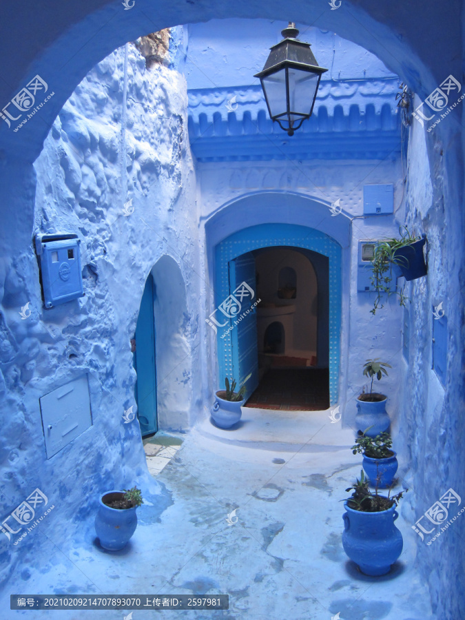 摩洛哥蓝色小城舍夫沙万