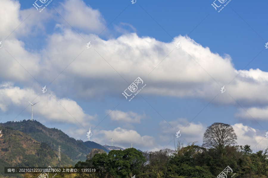 山顶风电场