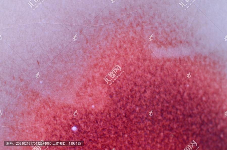 钧瓷窑变胭脂红釉色纹开片裂纹