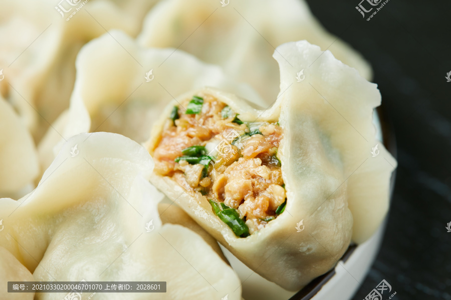 饺子特写