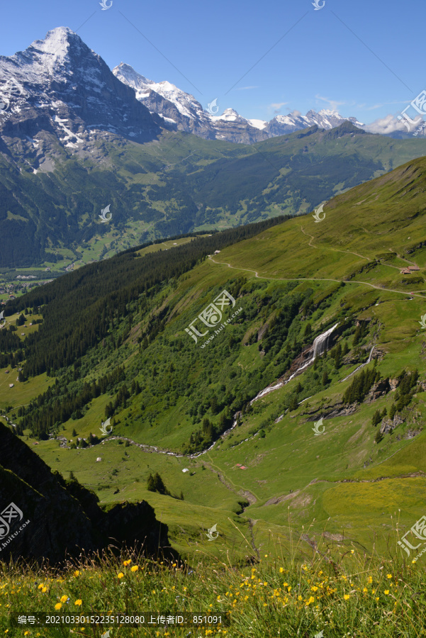 瑞士山脉摄影