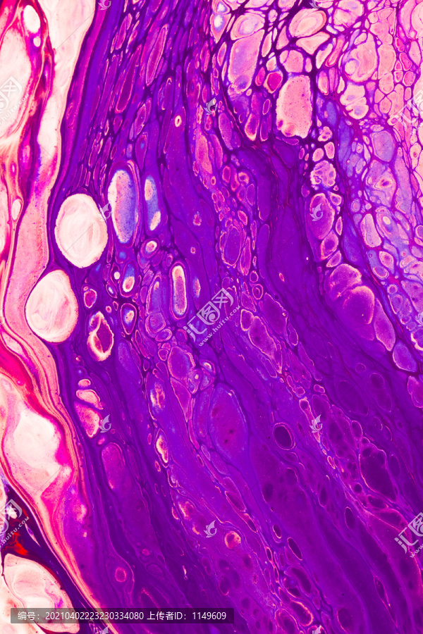 紫色梦幻细胞流体画纹理