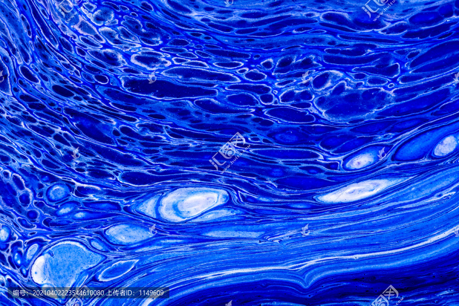 蓝色细胞流体画背景