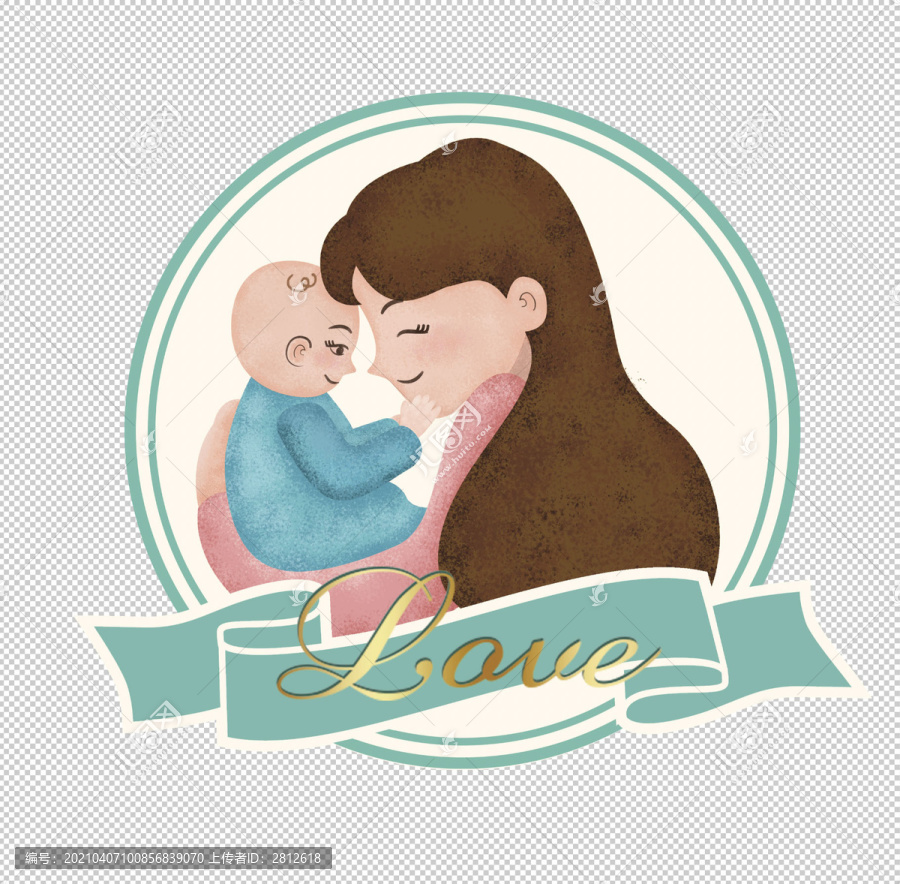 母婴婴儿妈妈抱小孩的女人母爱