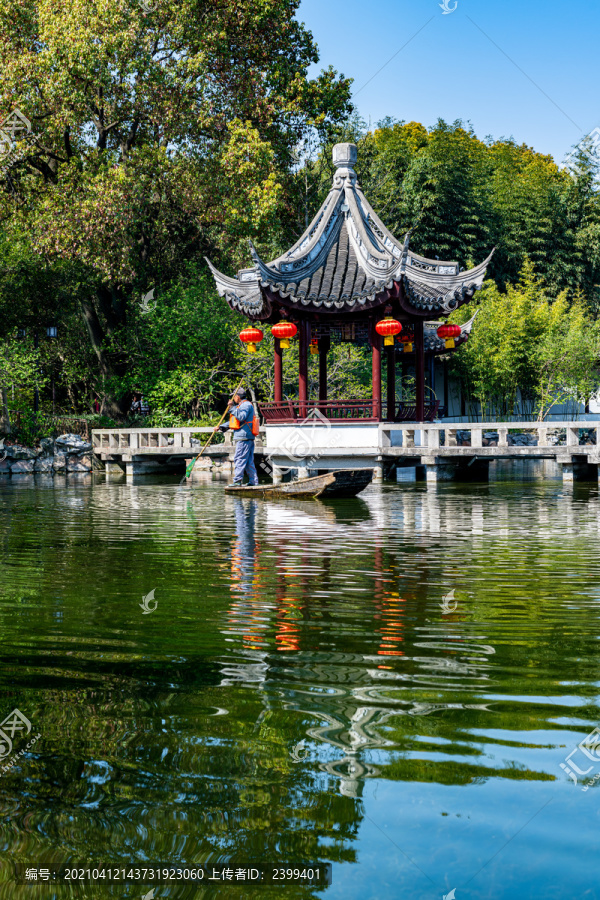 上海嘉定南翔古猗园春天景观