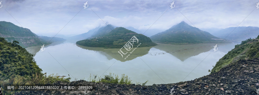 金沙江向家坝水电站库区自然景观