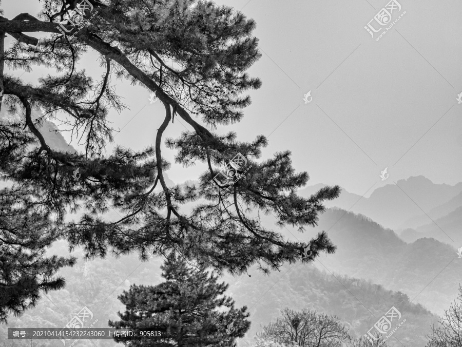 水墨山景