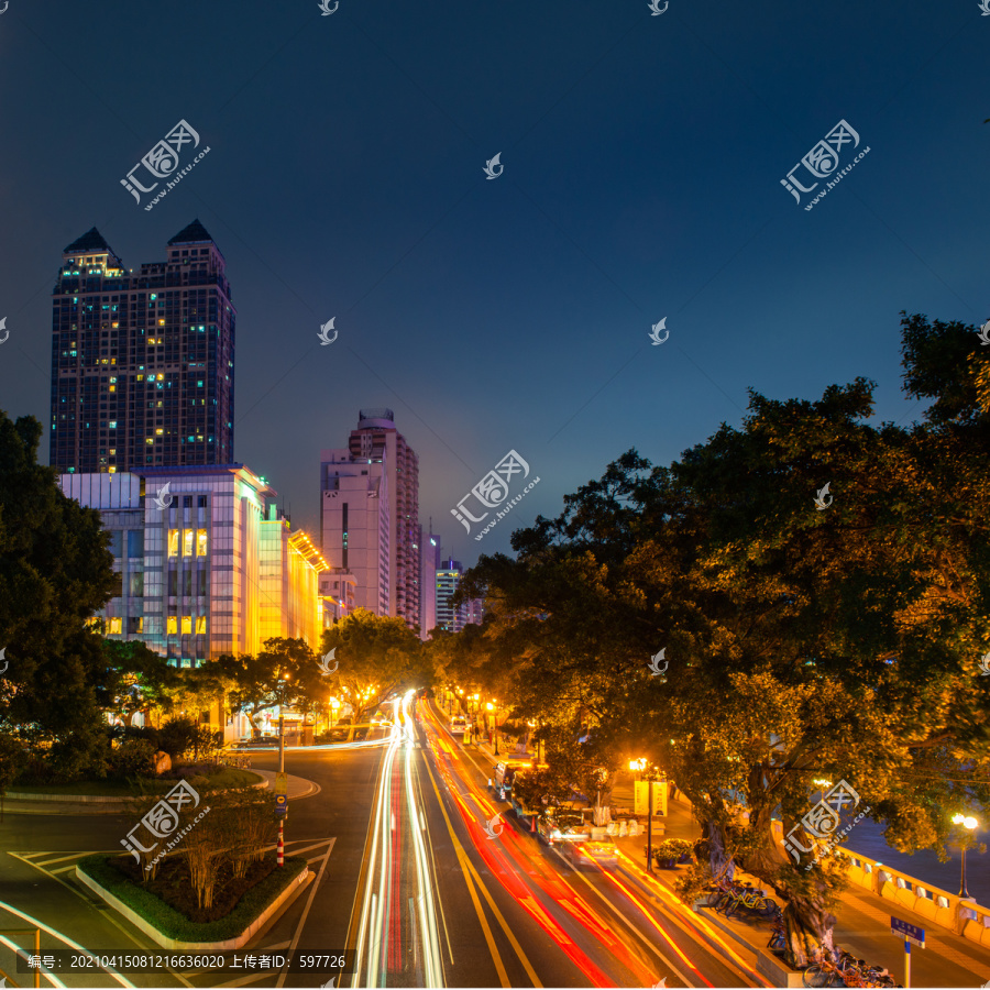 广州沿江中路夜景