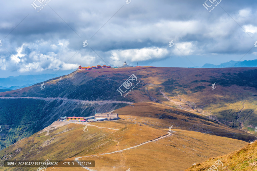 中国山西忻州五台山中台风光