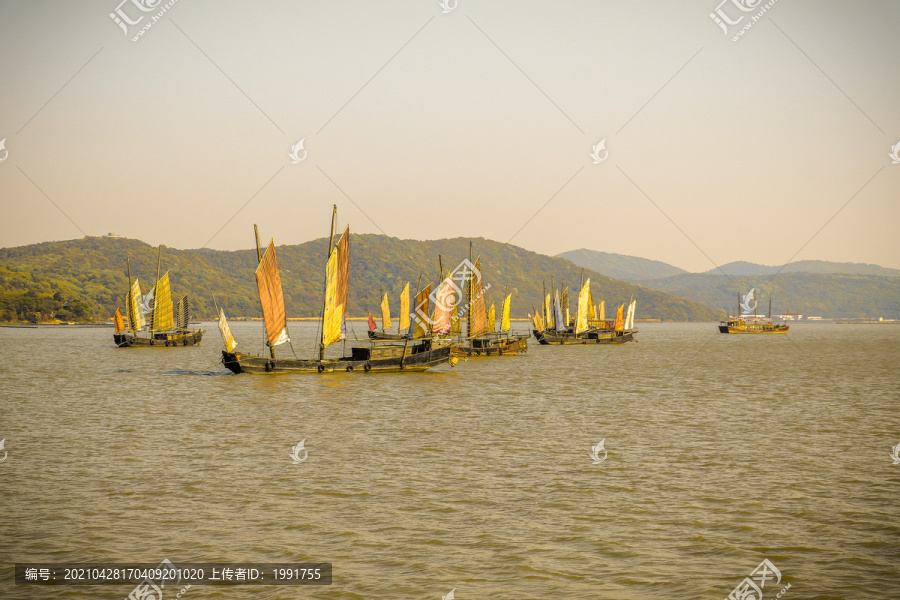 古代航海帆船古船