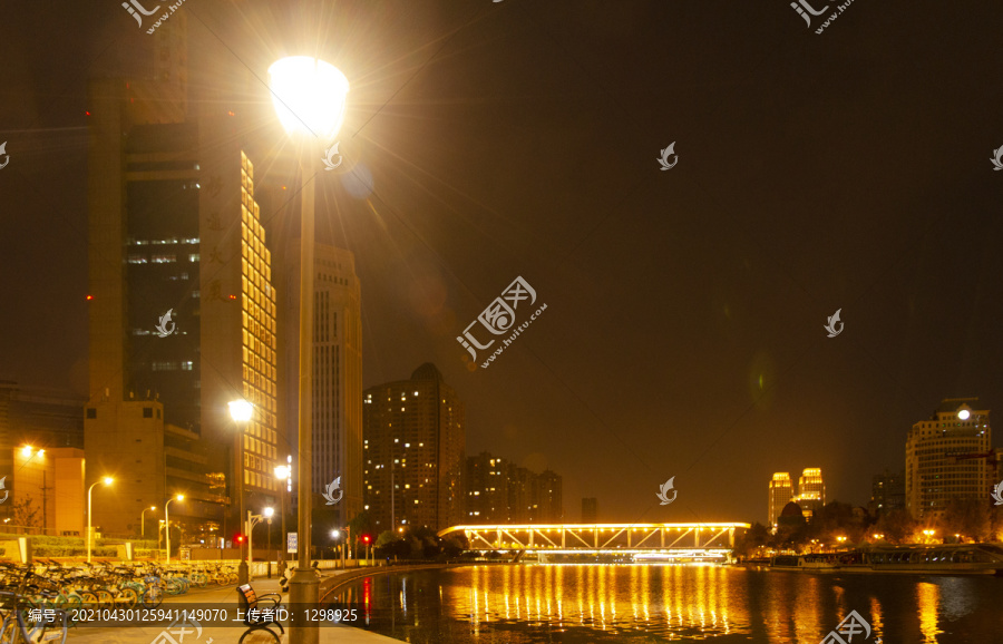 天津海河夜景