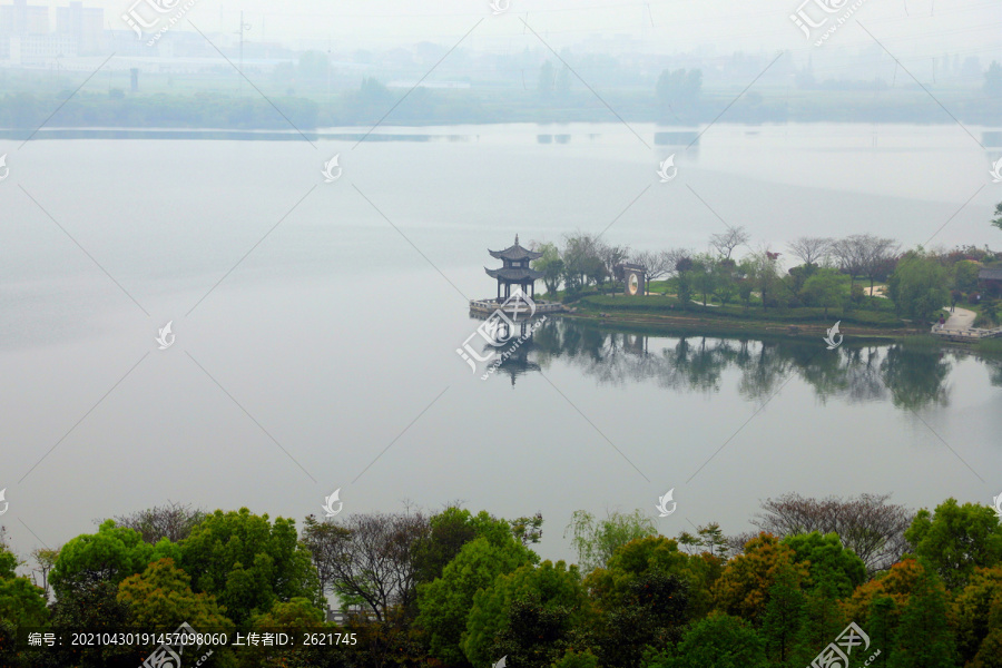 襄阳宜城楚都公园晨景