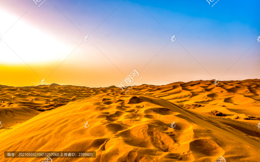 鄯善库木塔沙漠沙山
