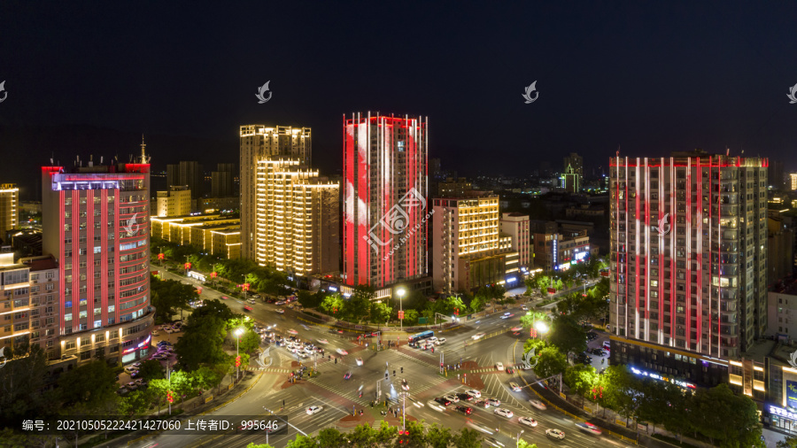 山西运城城市夜景