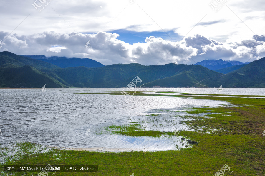 湖光山色素材