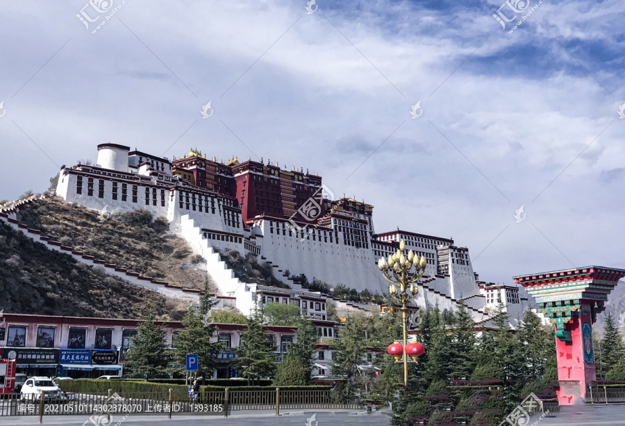 西藏旅游打卡地拉萨布达拉宫