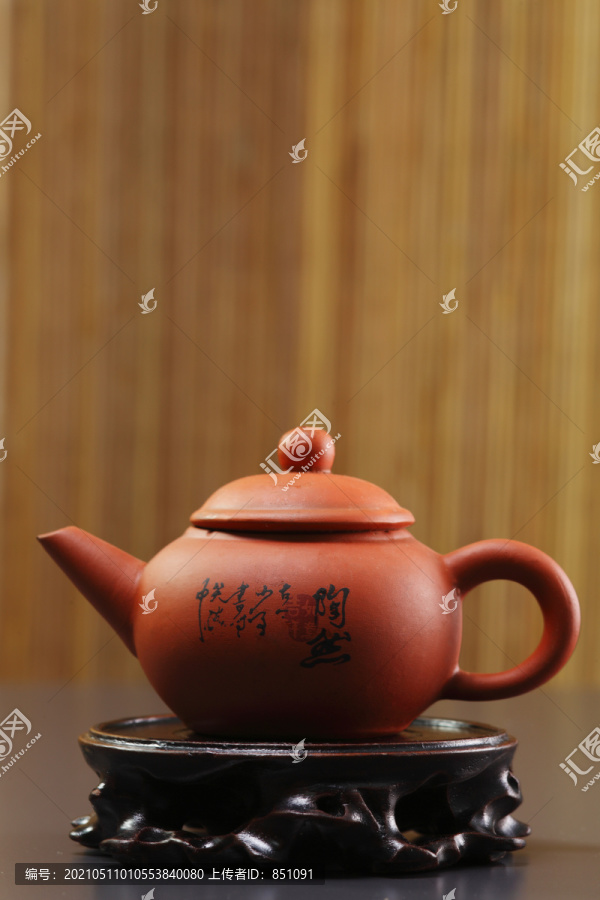 中国传统茶壶特写