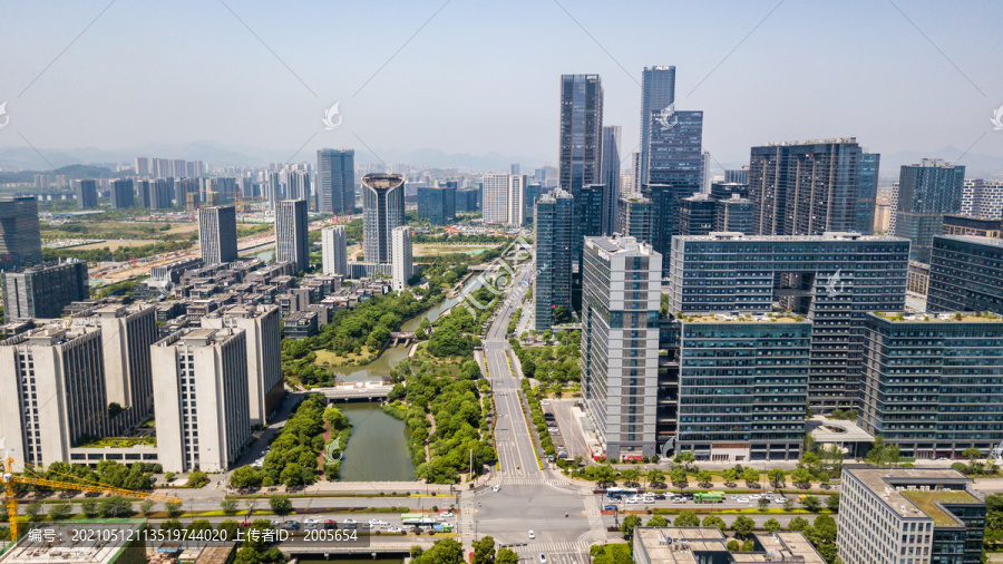 杭州未来科技城商务区城市风景