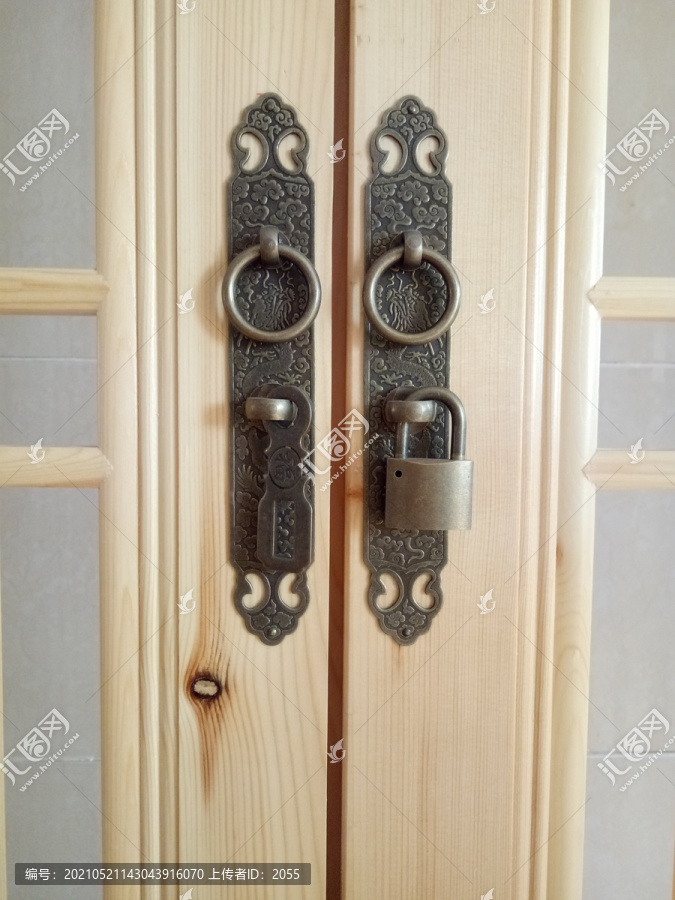 传统门锁装饰金属件
